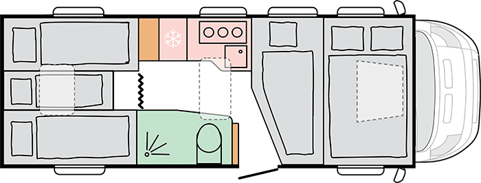 Adria Coral XL 660 sl - notte