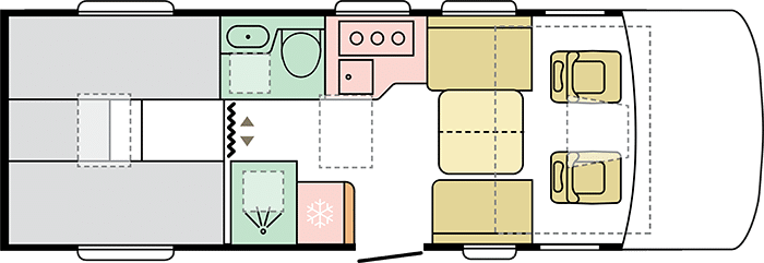 Adria Sonic 700 dl - giorno