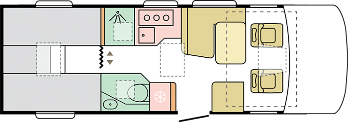 Adria Sonic 700 sl - giorno