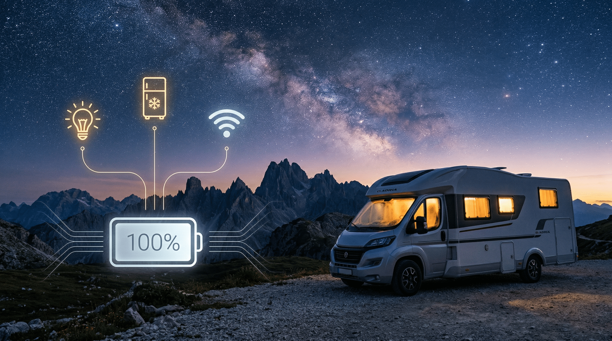 articolo blog batteria servizi camper scarica